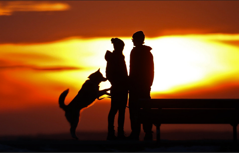 couple at sunset