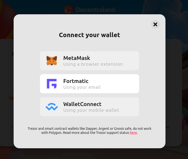 Connection to wallets