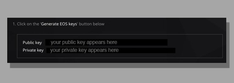 MEW Generate keys