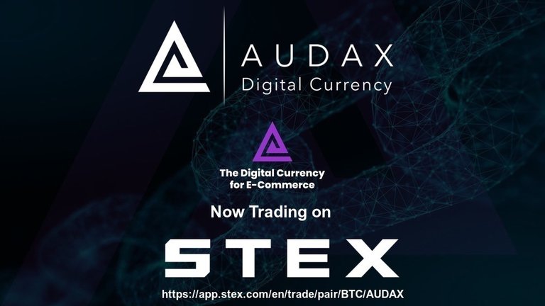 AUDAX is listed on STEX