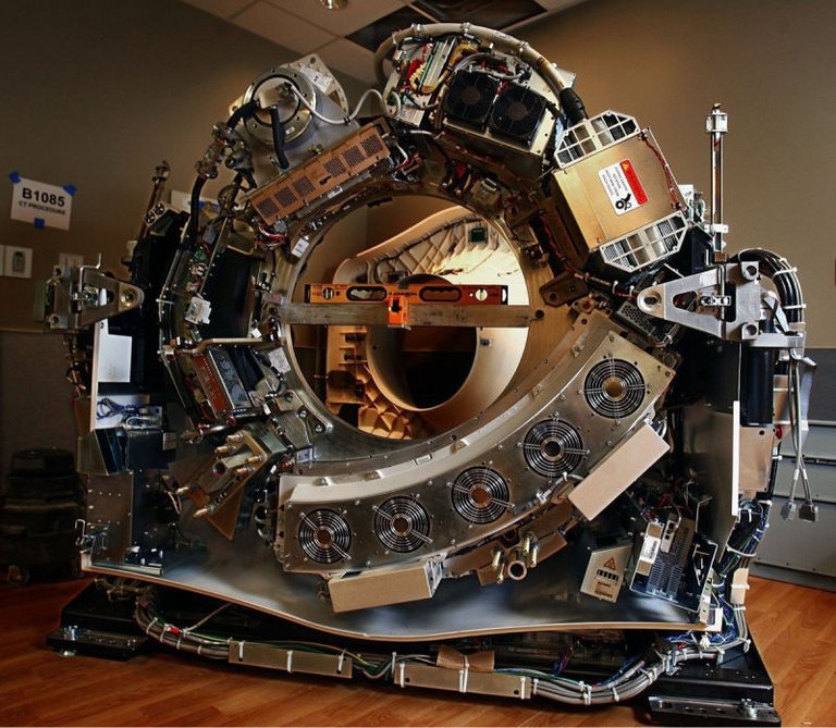 uncovered CT scanner