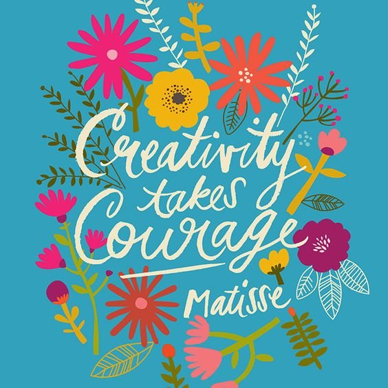 Creativity takes Courage: Be Creative in Your Life!  inspiration, motivation, quotes, self development, happiness #fastsimplefit  Get Free Fitness and Weight Loss News and Tips by Liking Us on: www.facebook.com/FastSimpleFitness