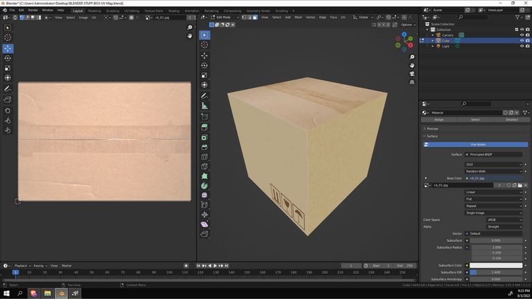 Top and Bottom Cardboard Texture