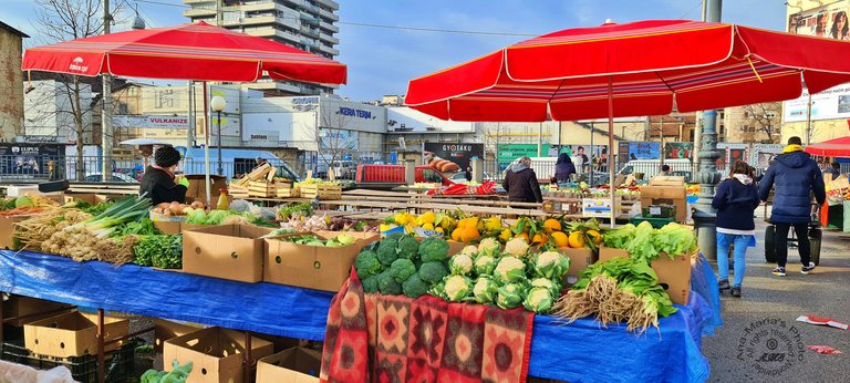 Open Market at Kvaternik Square in Zagreb