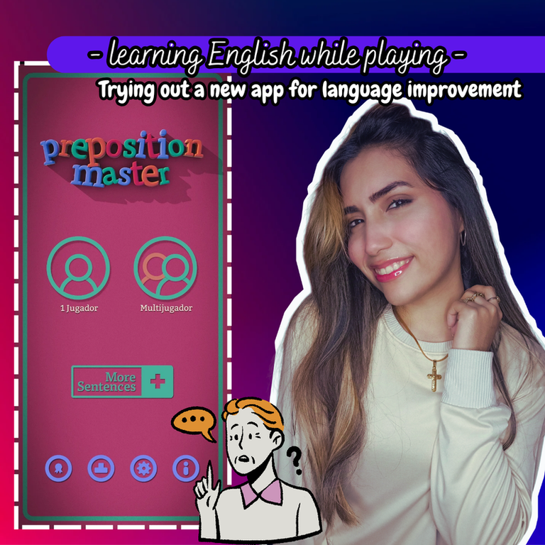 Trying out a new app for language improvement - learning English while playing 