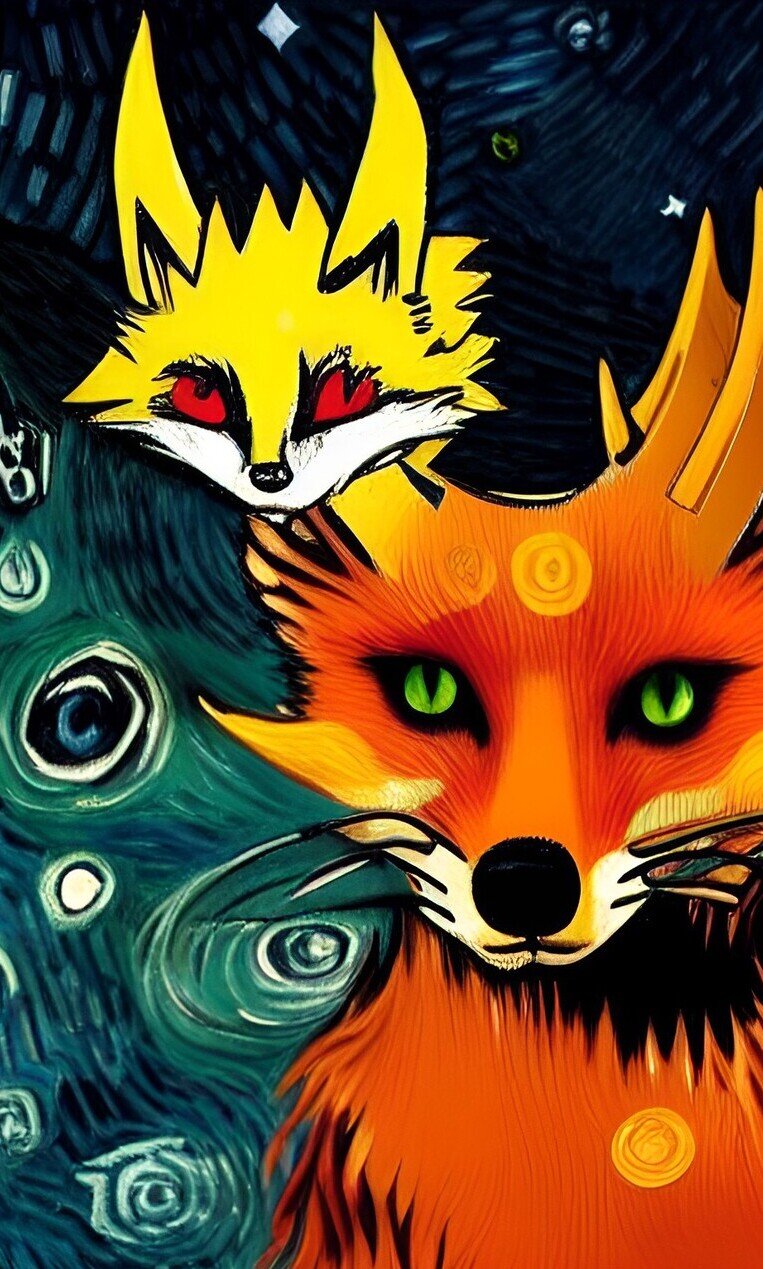 Fox Dream 1&2  Nft Art