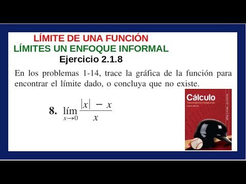 2.1 Límite un enfoque informal. Zill Ejercicio 8