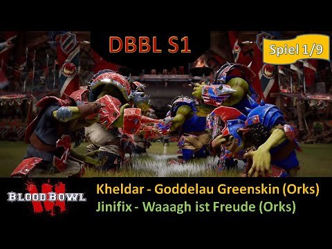 (DE/EN) Bloodbowl 3 German Bloodbowl League - First match in Division 2: Kheldar vs. Jinifix