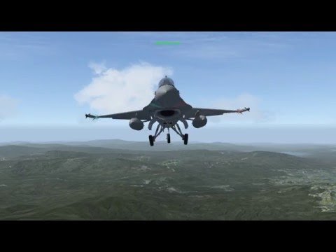 Landing F-16 Fighter Jet