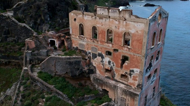 Drone Footage of the Abandoned Water Pump House On Tenerife