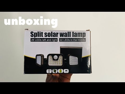 Split solar wall lamp - What's in the box?