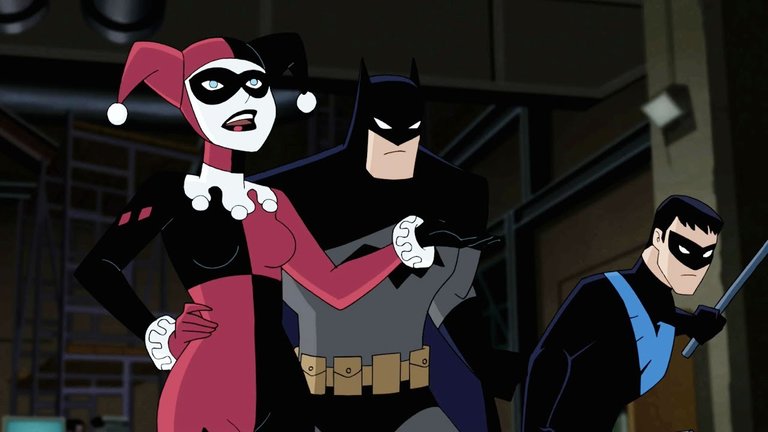 Nightwing, Harley Quinn and Batman