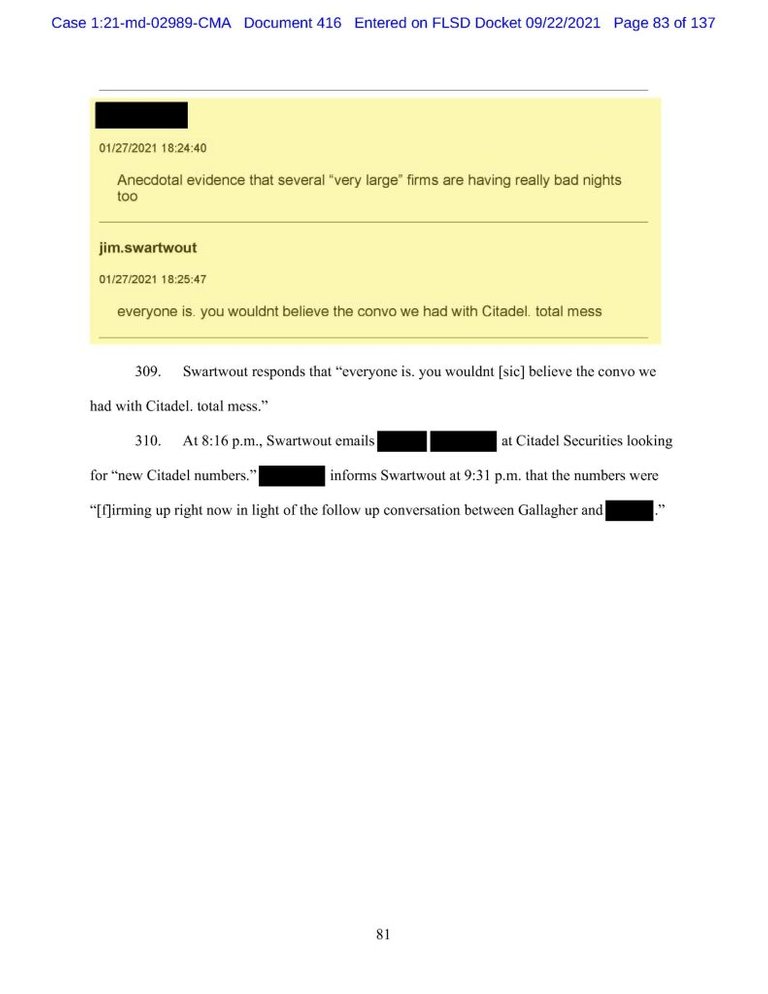 Perjury: Claim Ken Griffin lied under oath. 5 Years Prison is the floor.