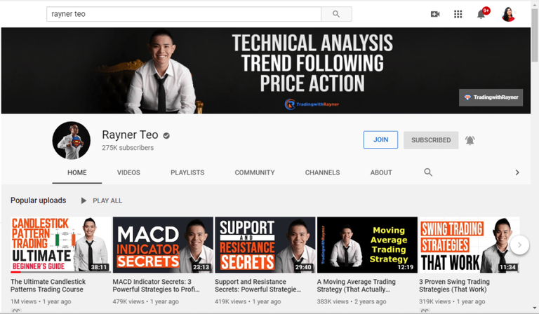 Rayner Teo on Youtube: Teaching Forex trading in the Philippines