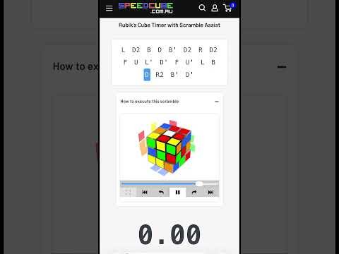 NEW Rubik's Cube Timer with Scramble Assist - Perfect for Beginners!