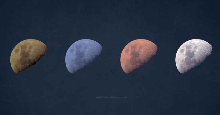 color of the moon