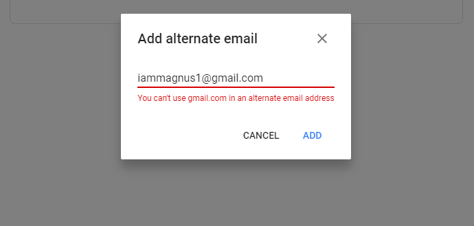 Alternate emails