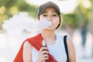 Women vaping