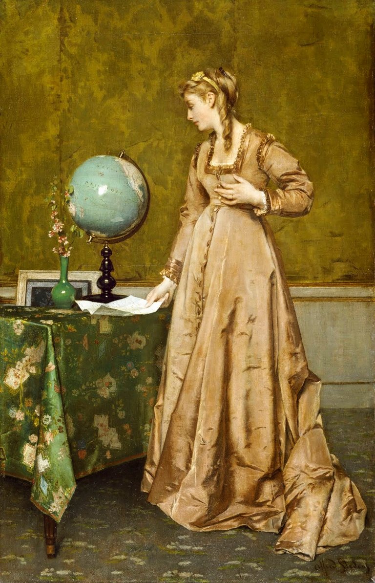 Alfred_Stevens_News_from_Afar_1860