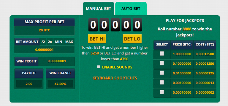 Manual Bet