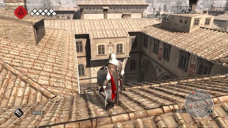 Ezio on the roofs