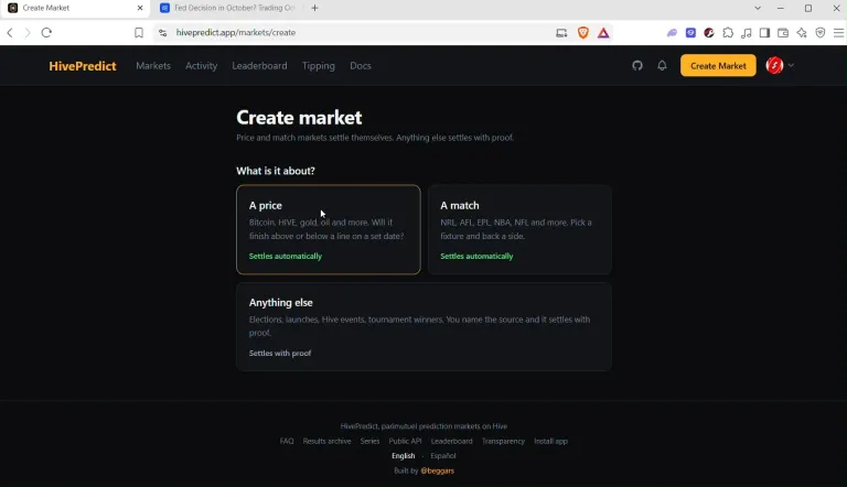 How to create markets on Hivepredict complete beginner guide (Hive predict tutorial)