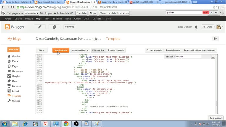 Slider html code