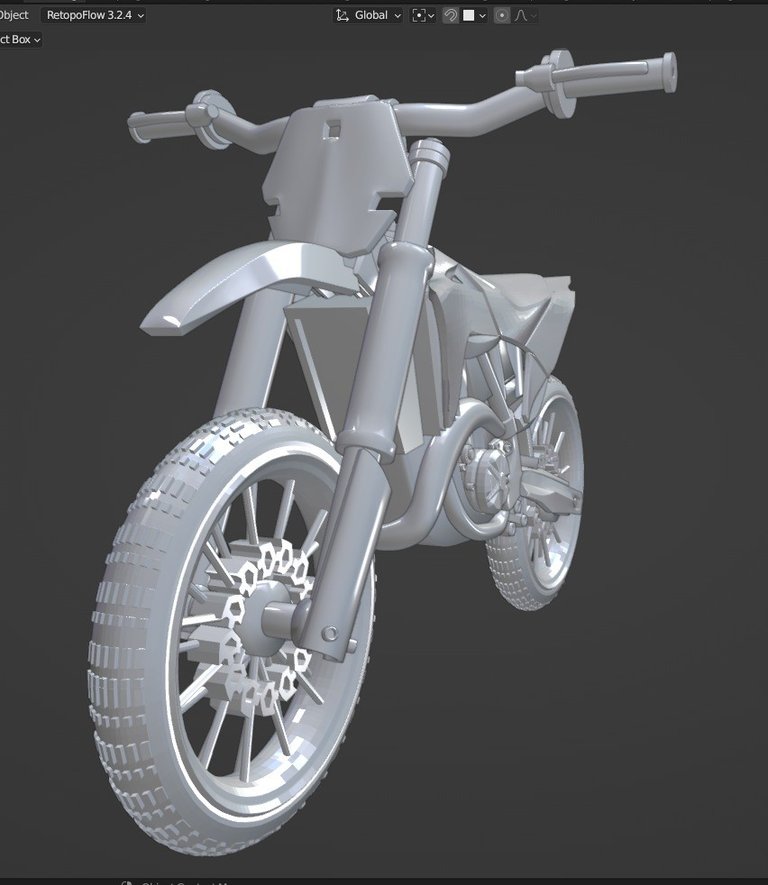 Motorcycle 3D in Blender  PRINT 3D