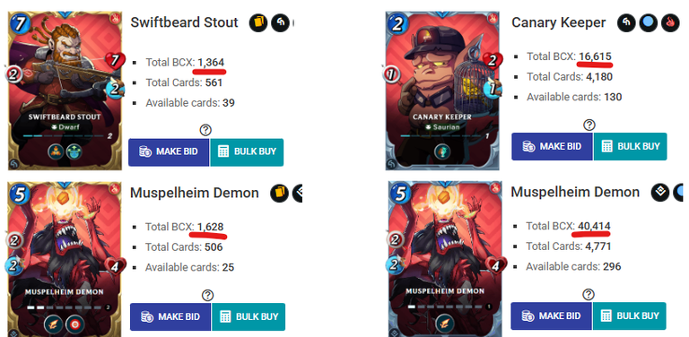 Total BCX Rare