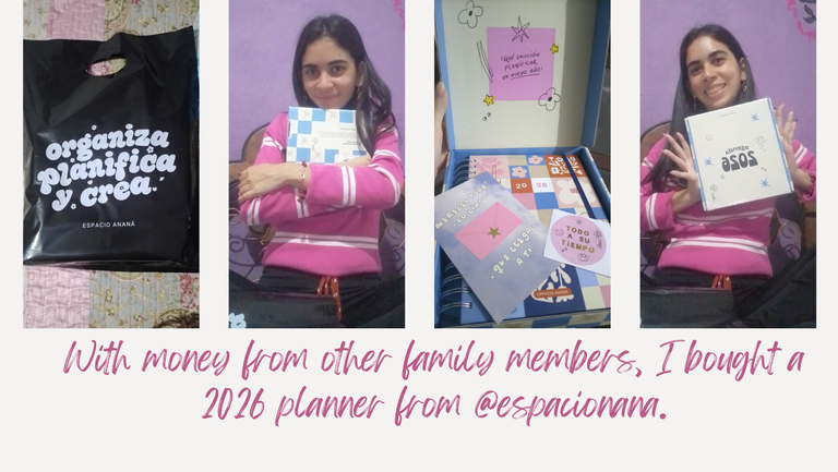 The gift I was most looking forward to because I already had the @espacioanana 2025 diary and I loved it.