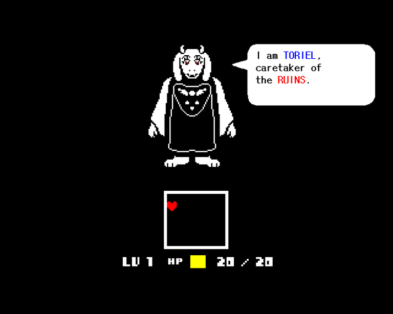 Toriel intro as character | Introducción de Toriel como personaje