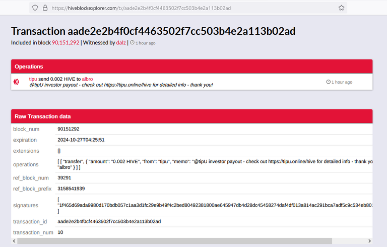 input transaction