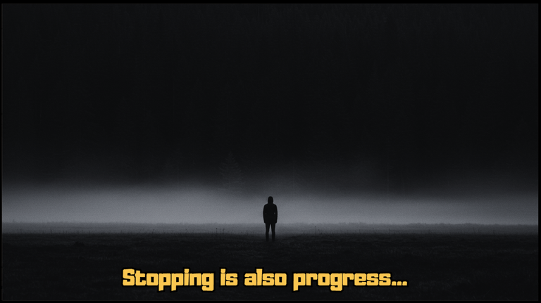 Stopping is also progress [EN/PT]