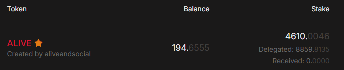 $ALIVE Staking