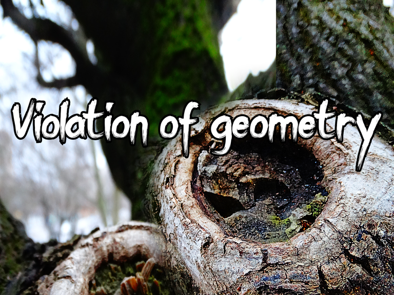 Violation of geometry.