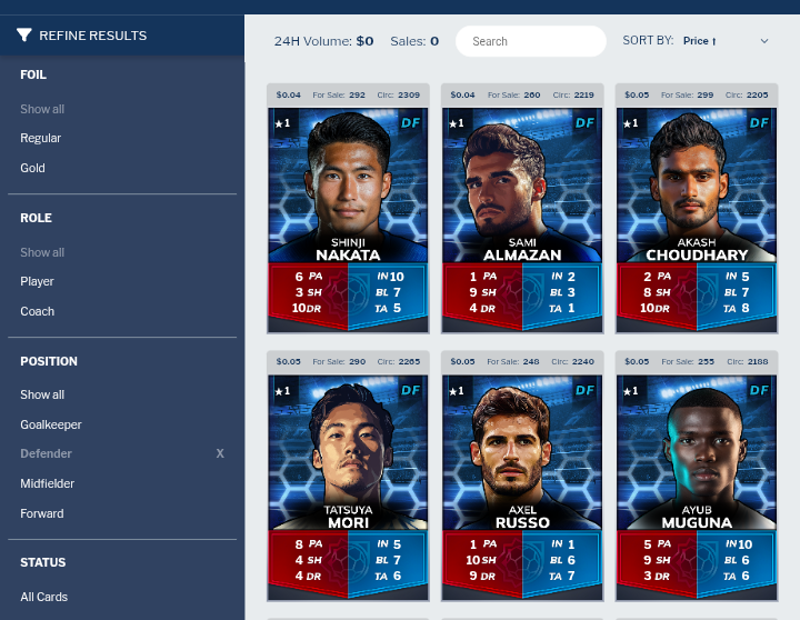 Genesis League Sports Defender Card NFT