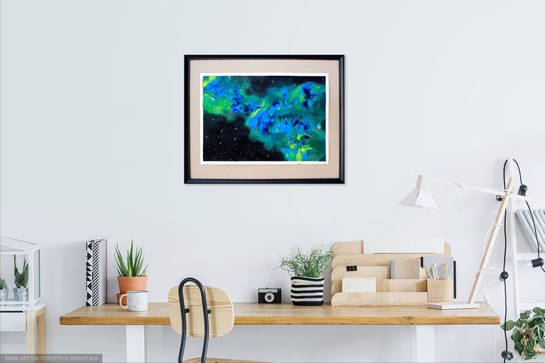 TuiSada - Green Nebula (WallArt)