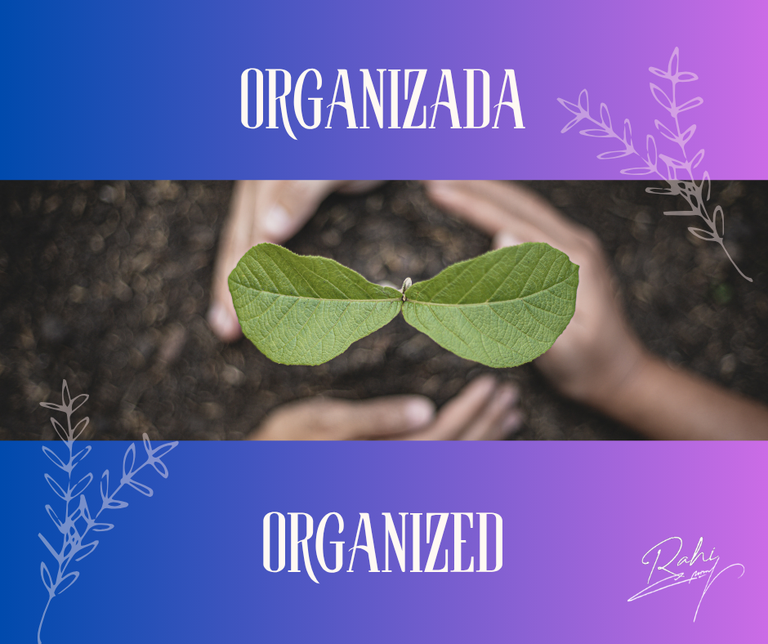 [ESP - ENG] Cultivando una actitud # 5 – Organizada / Planting an attitude # 5 -  Organized