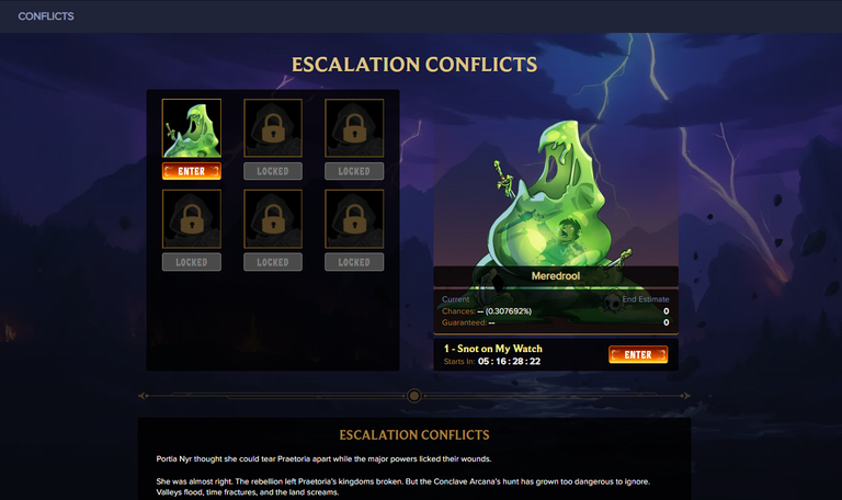 ESCALATION CONFLICTS