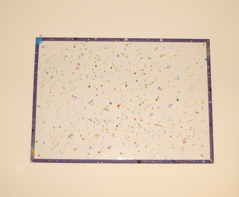 Framed painting "Dots - Tockice" by Tui Sada