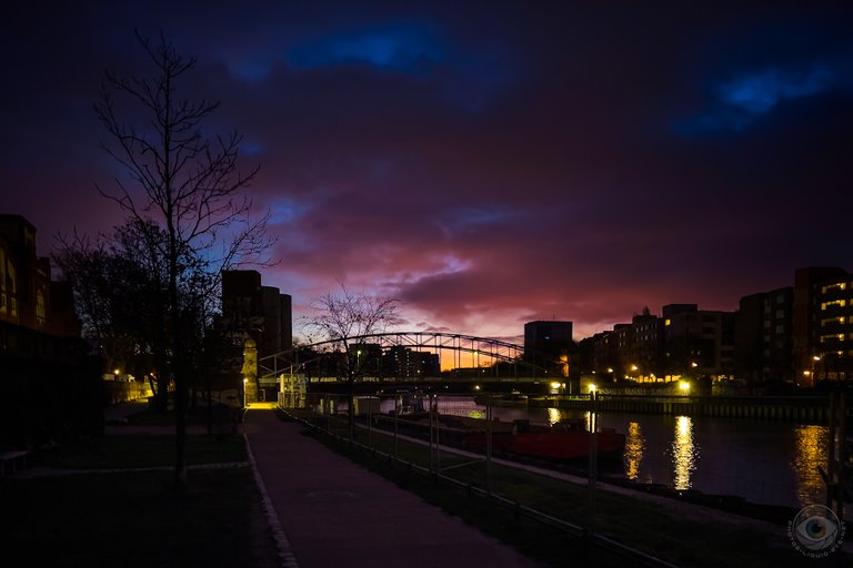 Sunrise over River Spree