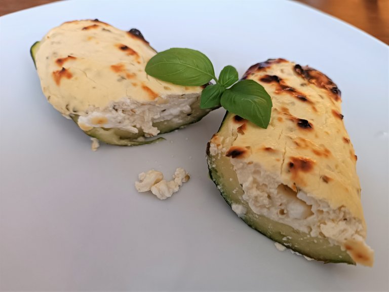 Zucchini au Gratin with Curd Cheese and Feta