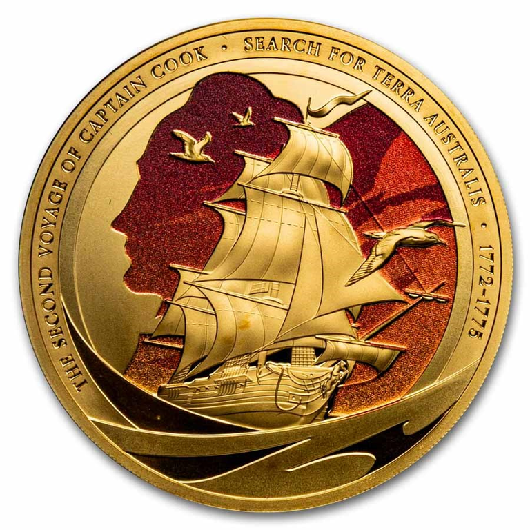 Captain James Cook Beautiful Commemorative Gold Coin