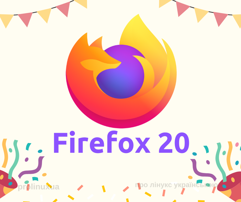 Mozilla Firefox 20 years