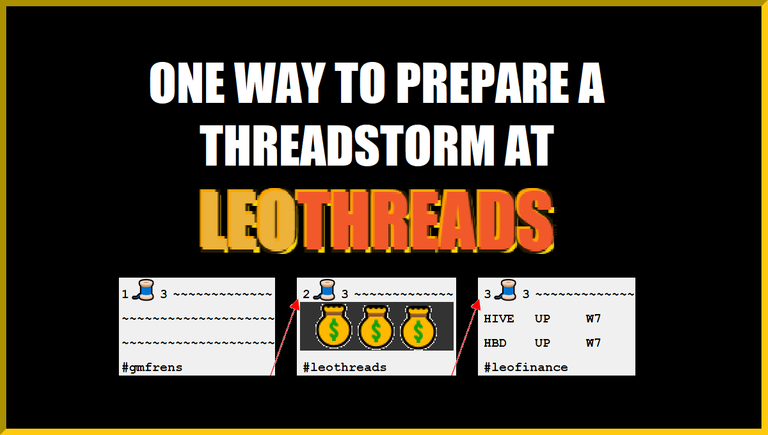 One Way To Prepare a Threadstorm at LeoThreads