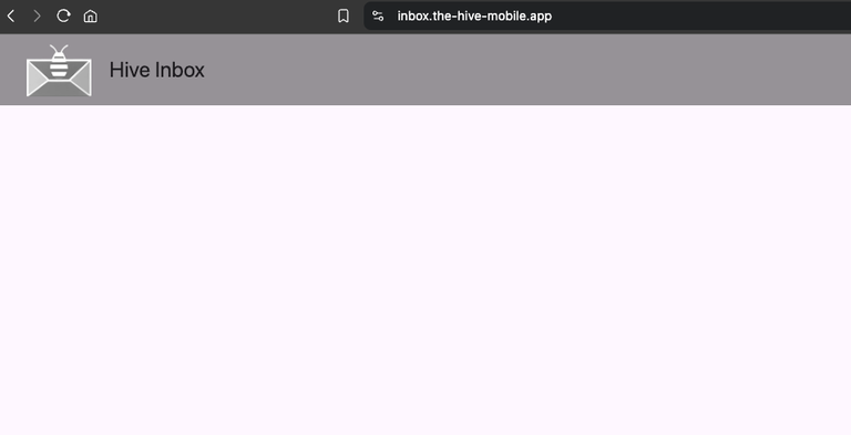 landing page for hive-inbox-mobile-app