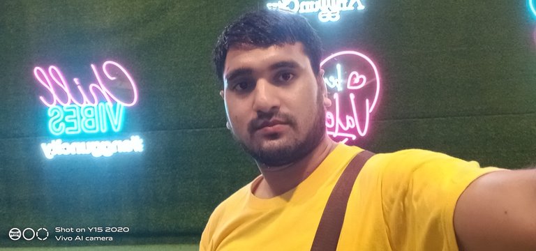 After a long time, I went out for a walk at night