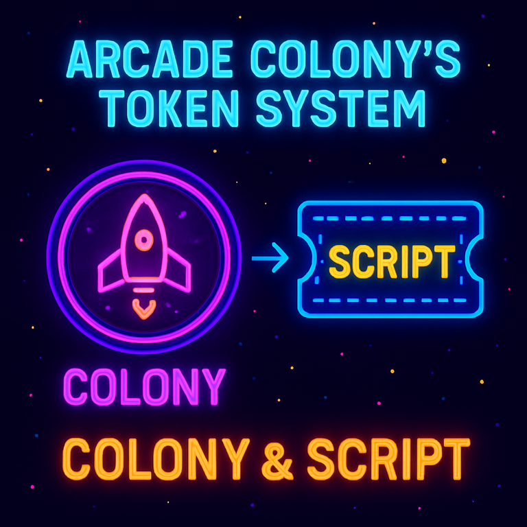 Arcade Colony’s Token System: COLONY & SCRIPT.