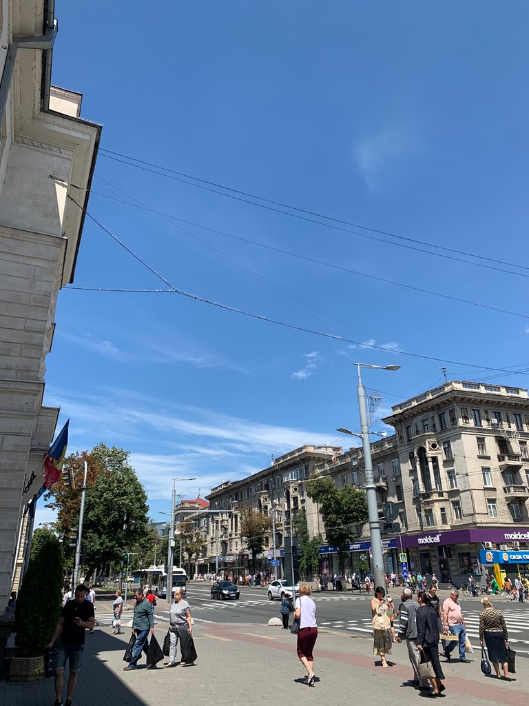 a couple of photos of Chisinau from inside