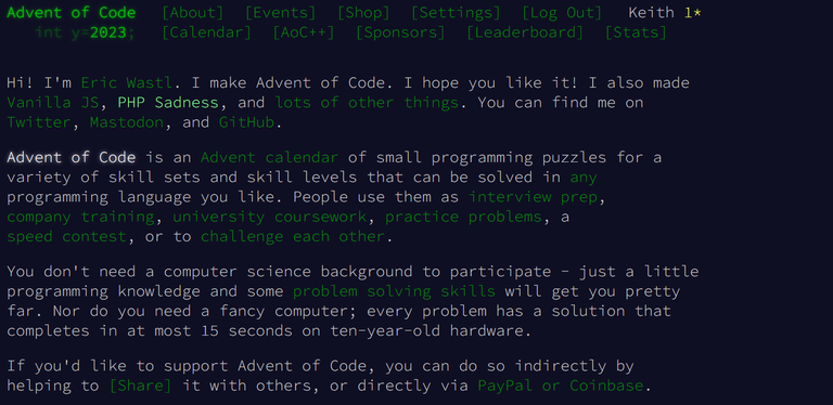 Advent of Code